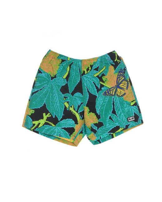 Obey Blue Casual Shorts for men