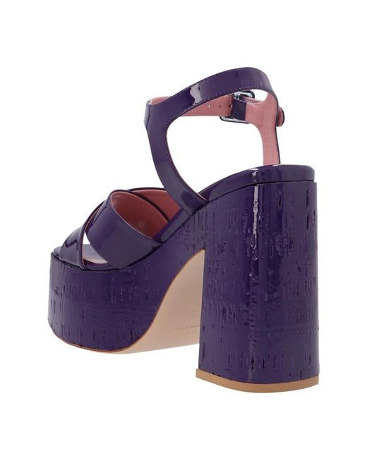 HAUS OF HONEY Purple High Heel Sandals