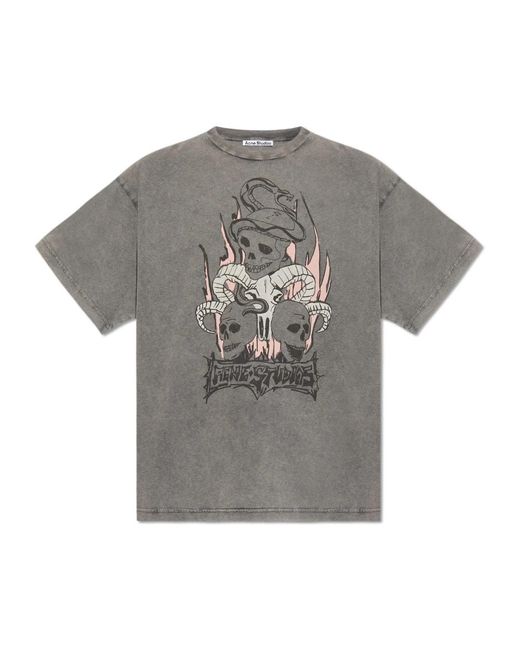 Acne Gray T-Shirts for men