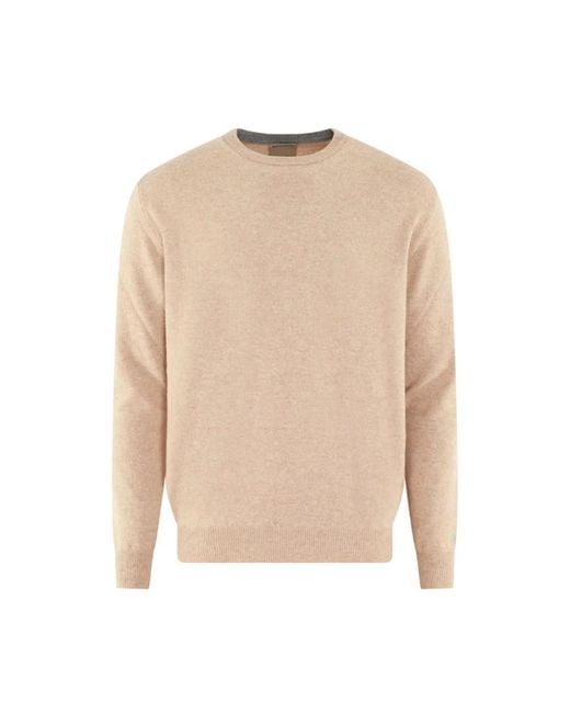 Woolrich Lamswol Crewneck Trui in het Natural voor heren