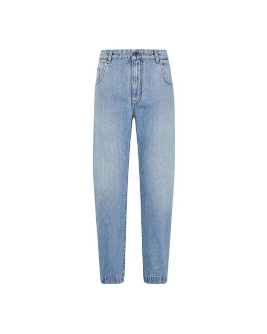 Kiton Denim Tailored Jeans in het Blue