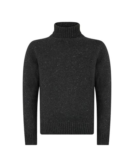 Moorer Black Turtlenecks for men