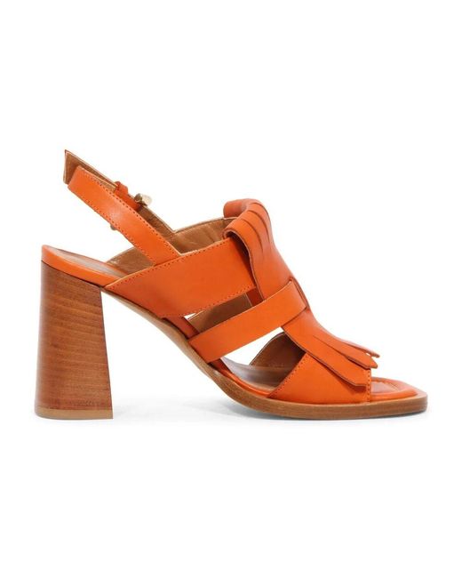 Guglielmo Rotta Orange Jane Ranch Rust Sandal