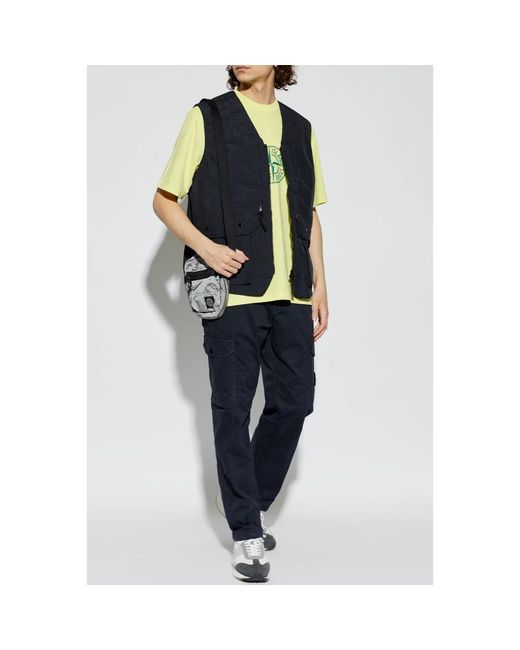 Stone Island Blue Vests for men
