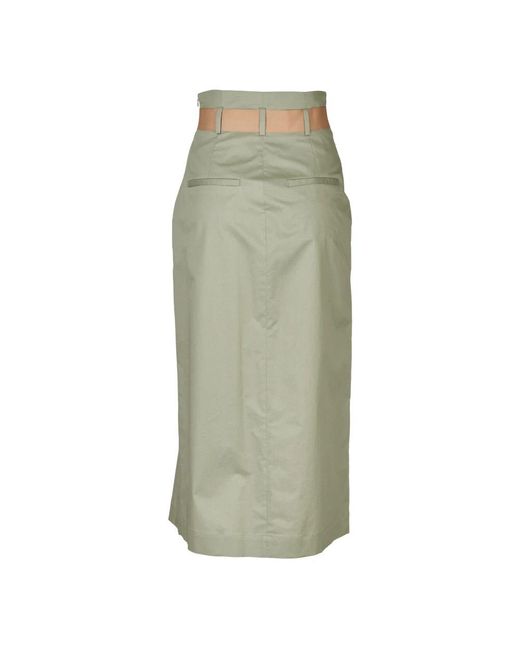 Peserico Green Maxi Skirts