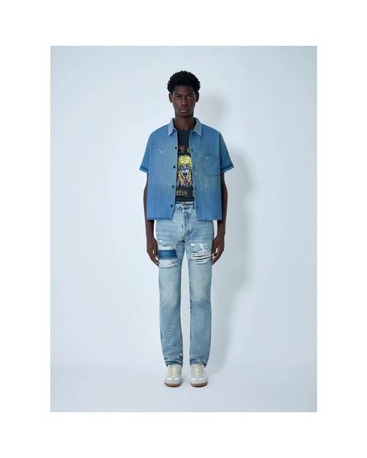 GALLERY DEPT. Blue Denim Shirts for men