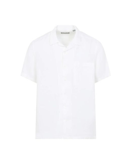 Canali White Short Sleeve Shirts for men