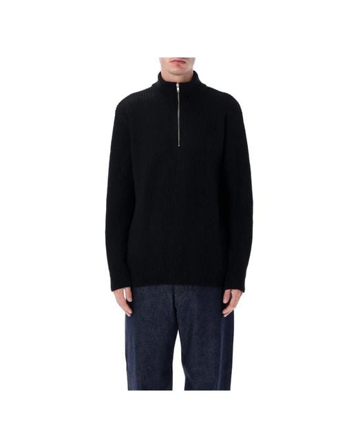 COLORFUL STANDARD Black Turtlenecks for men
