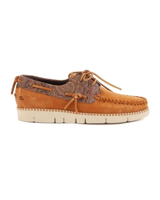 Etro Brown Laced Shoes for men