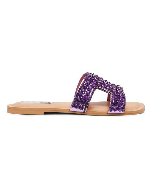 Steve Madden Purple Sliders