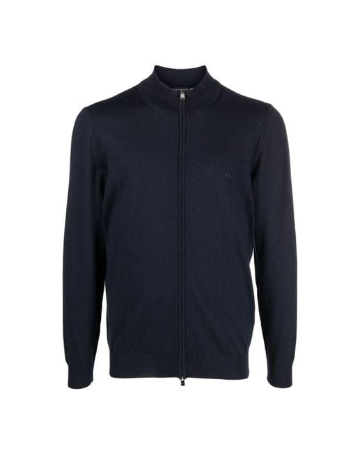Sweatshirts & hoodies > zip-throughs Boss pour homme en coloris Blue