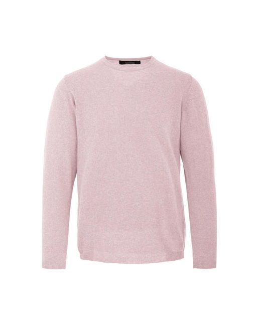 Bomboogie Pink Round-Neck Knitwear for men