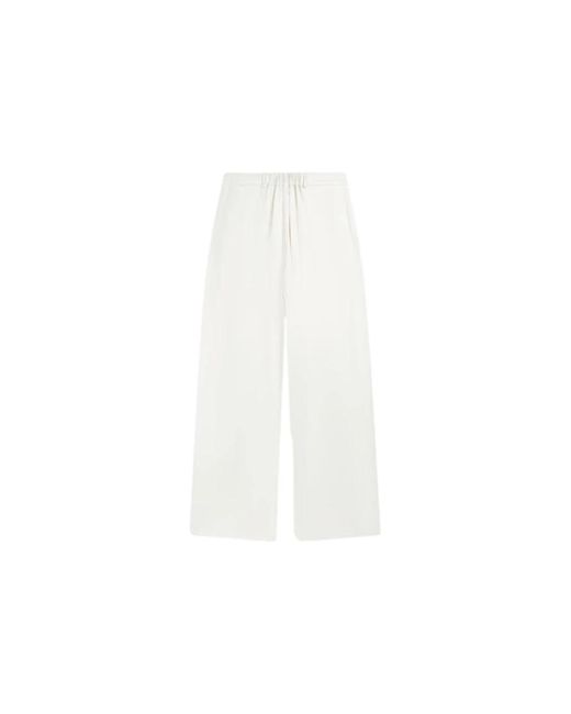 Pantalones elegantes de satén Alix The Label de color White