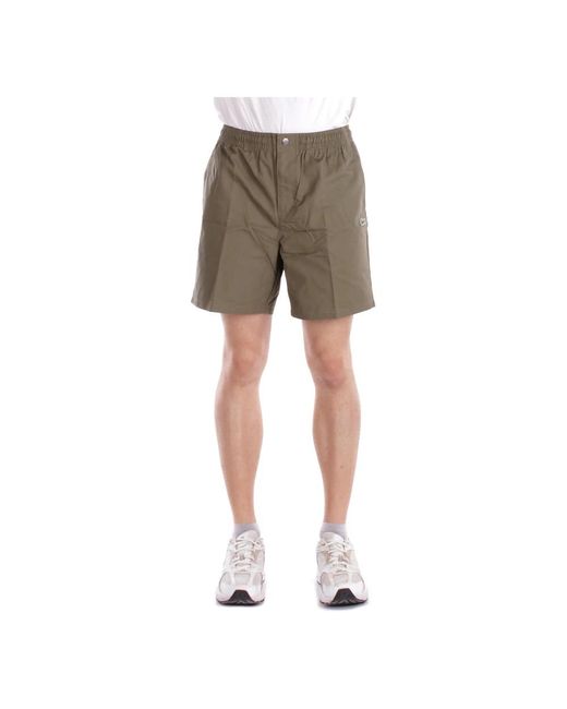 Lacoste Grüne Shorts Reißverschluss Knöpfe Taschen Regular in Gray für Herren