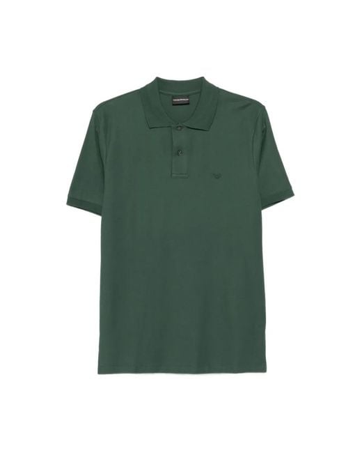 Emporio Armani Green Polo Shirts for men