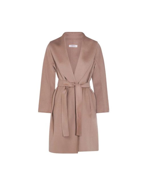 Max Mara Brown Belted Coats