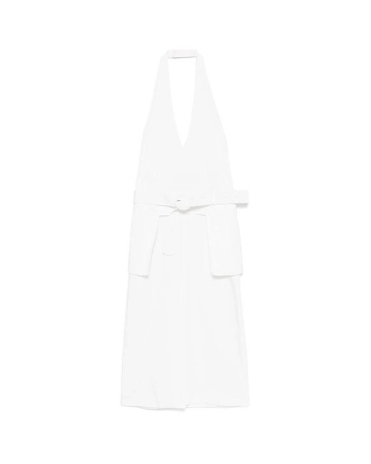 Low Classic White Maxi Dresses