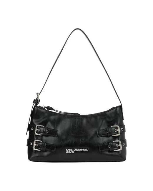 Karl Lagerfeld Black Shoulder Bags