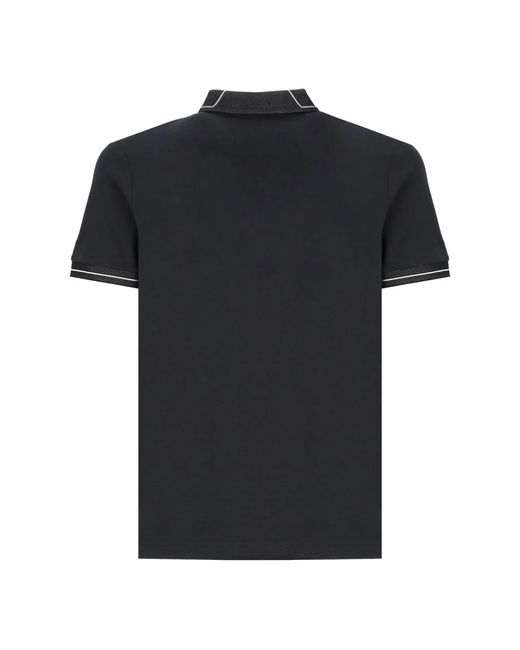Boss Blau polo shirt mit kontrastdetails in Black für Herren
