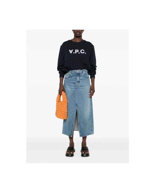 A.P.C. Blue Sweatshirts