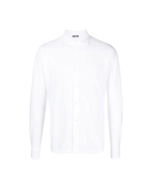 Zanone Casual hemd für männer,vielseitiges casual hemd in White für Herren
