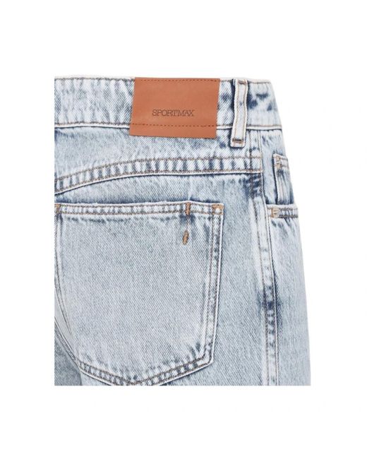 Sportmax Flared Jeans in het Blue