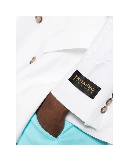 Ermanno Scervino Mf010 Giacca in het White