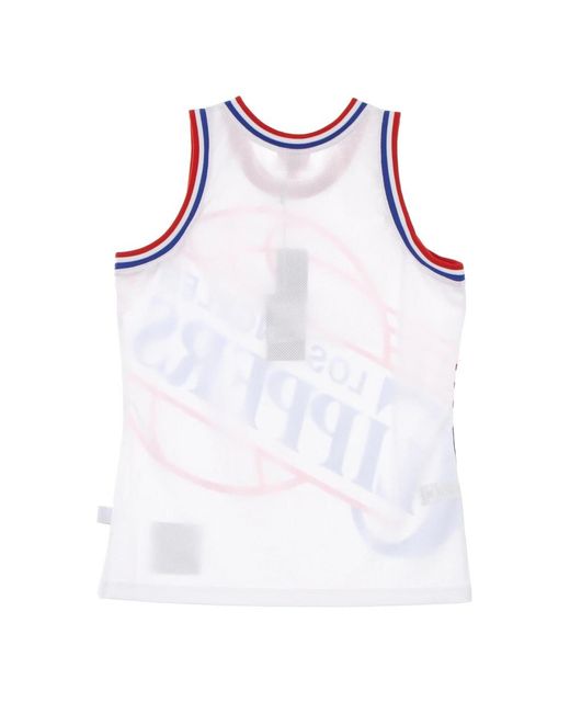 Mitchell & Ness Fitness ,Veelkleurig ,Polyester Nba Basketball Tank Top Hardwood Classics in het Blue voor heren