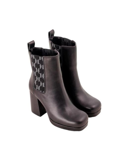 Shoes > boots > heeled boots Karl Lagerfeld en coloris Black