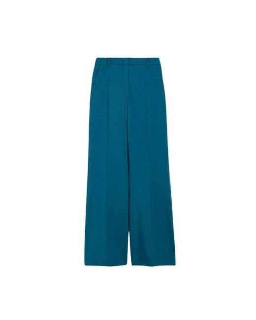 Sonale pantalones de lana de pierna ancha Weekend by Maxmara de color Blue