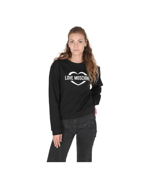 Love Moschino Black Sweatshirts