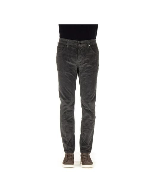 Jacob Cohen Graue 5-pocket hose mit sartorialen details in Gray für Herren