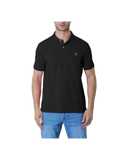 U.S. POLO ASSN. Black Polo Shirts for men