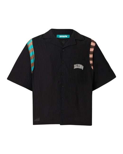 Barrow Black Short Sleeve Shirts for men