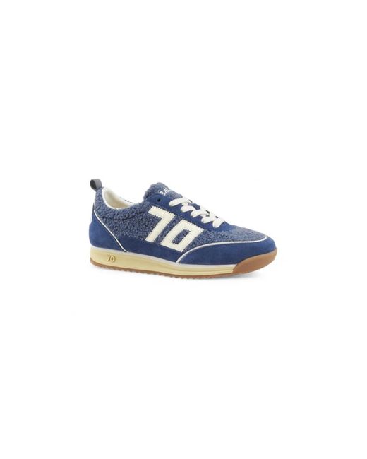 Back70 Schoenen ,Blauw ,Leer Cloud Sneaker in het Blue