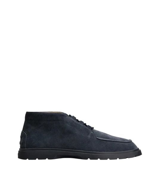 Lace-Up Boots di Tod's in Blue da Uomo