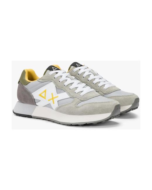Sun 68 Gray Sneakers for men