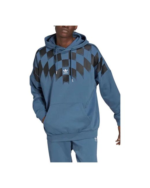 Adidas Blue Hoodies for men
