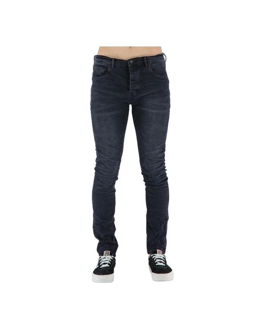 Purple Brand Schwarze slim-fit-jeans in Blue für Herren