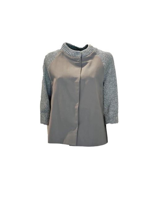 Herno Jassen ,Grijs ,Mini Cape in het Gray