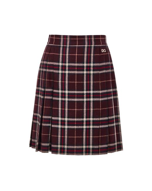 Dolce & Gabbana Purple Short Skirts