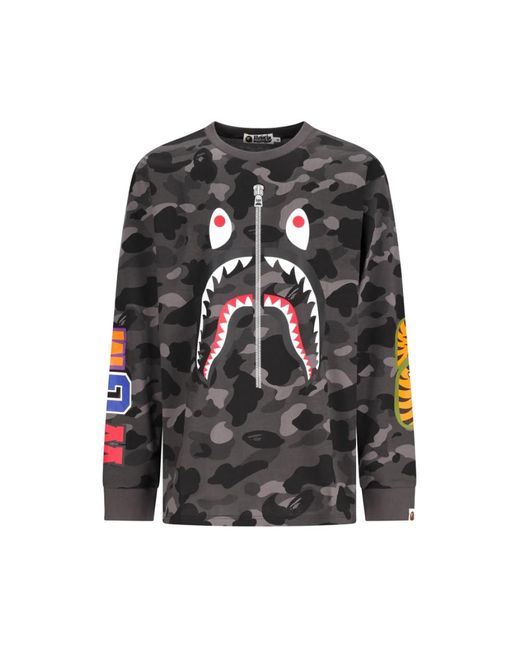 A Bathing Ape Black Sweatshirts for men