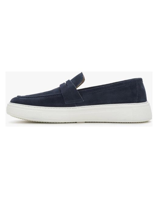 ESTRO Blue Loafers for men