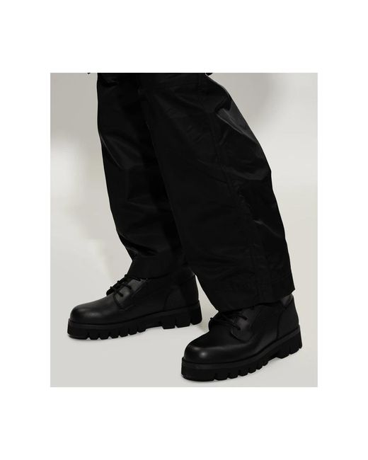 Heron Preston Black Lace-Up Boots for men