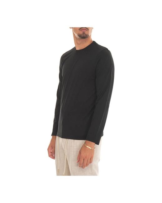 Gran Sasso Black Round-Neck Knitwear for men