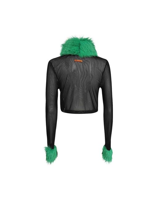 Heron Preston Truien & Vesten ,Zwart ,Polyester Cardigan in het Green