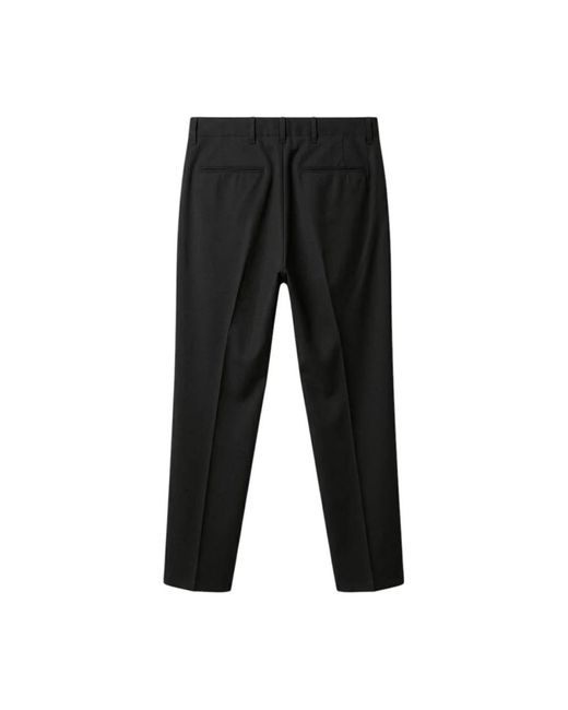 White Sand Black Suit Trousers for men