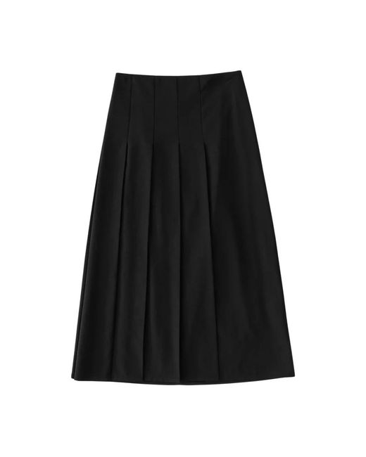 Studio Nicholson Gathered Skirt in het Black