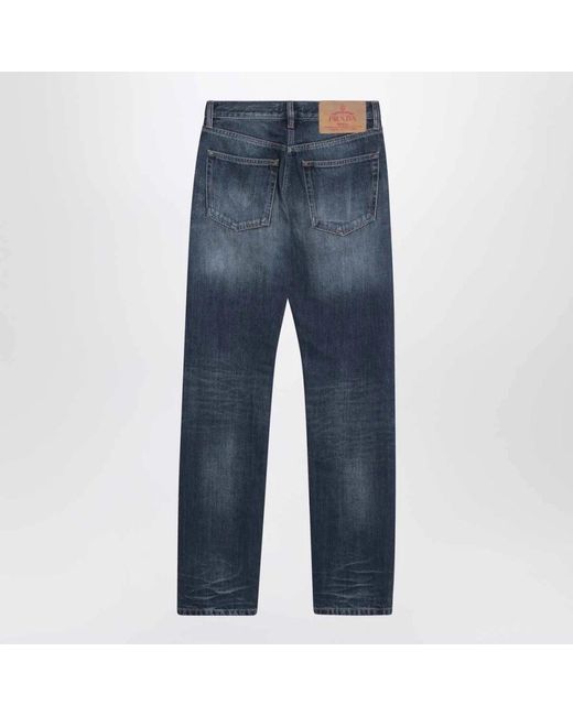 Prada Blue Slim-Fit Jeans