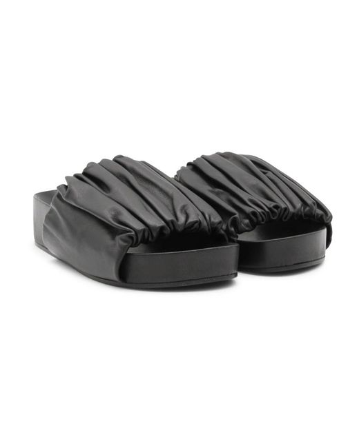 Jil Sander Black E flache Schuhe - Stilvoll und vielseitig